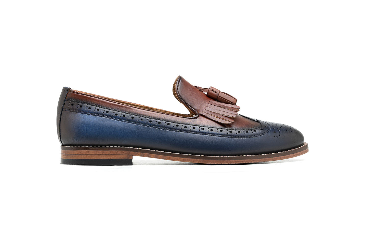 Belvedere Grey & White Gangster Spectator Dress Shoe